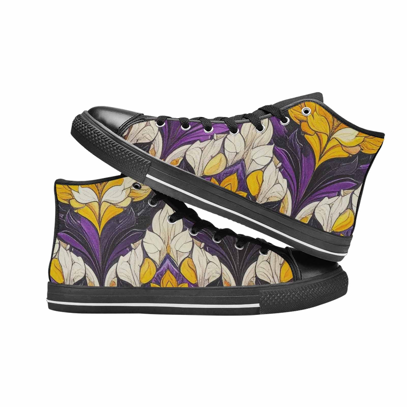 MEN'S Nonbinary Flag Color High Top Canvas Dreamcore Shoes