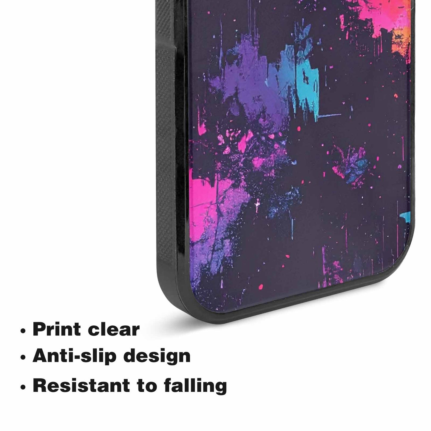 iPhone 15 Plus Case — Glitch Dark Art Seamless Pattern Vibrant, Unique Phone Case Design
