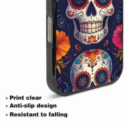 iPhone 16 Pro Max Case — Day Of Dead Sugar Skull Custom, Unique Phone Case Design