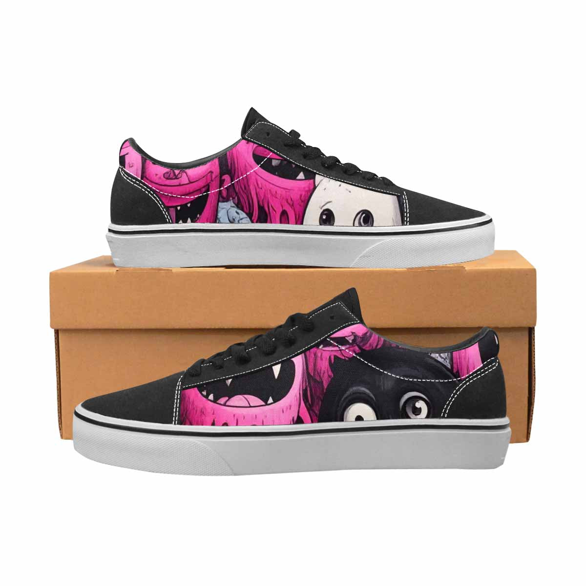 WOMEN'S Monsters (general) Lace-Up Canvas Dreamcore Custom Shoes
