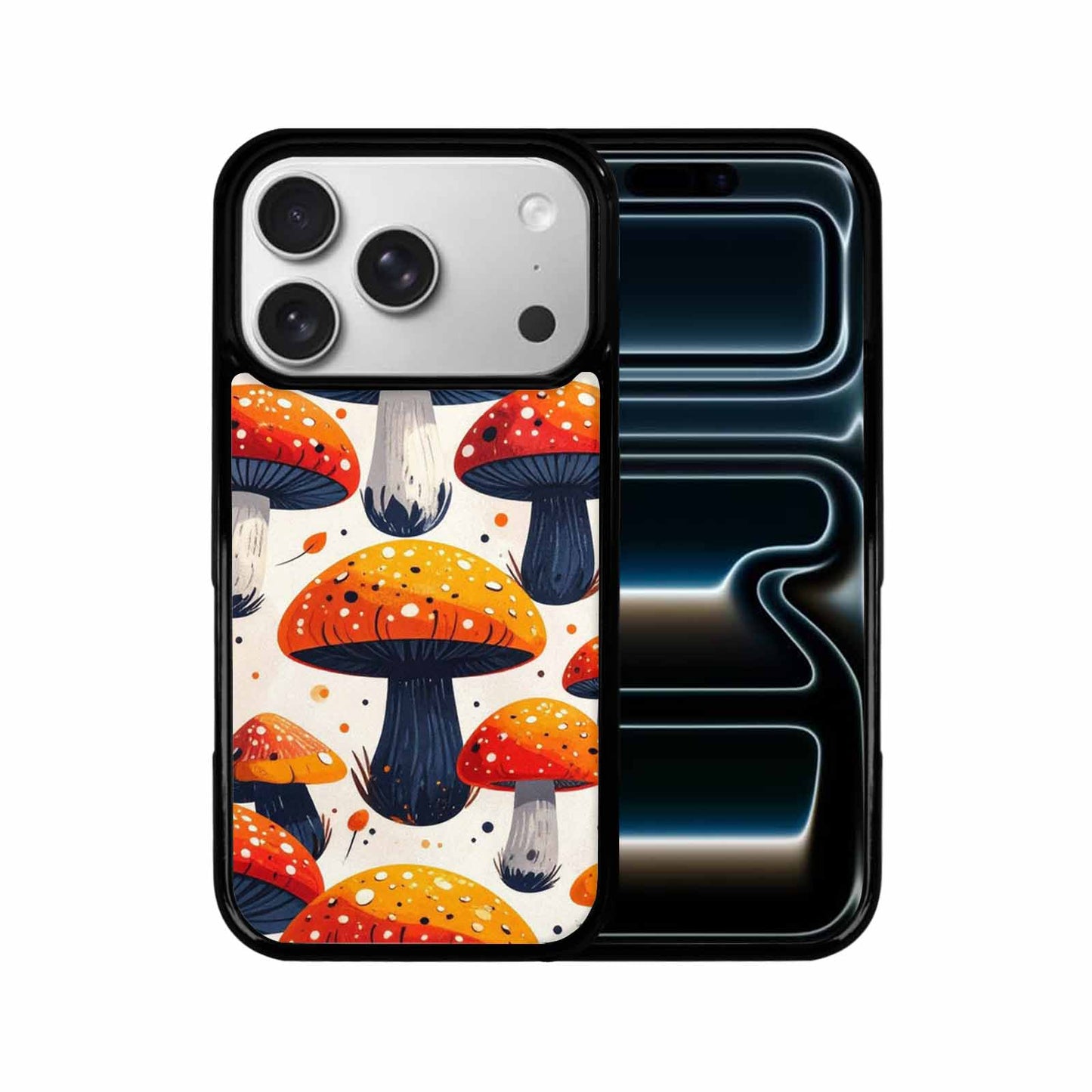 iPhone 17 Pro Case — Vivid Winter Mushroom Seamless Cartoon Cute, Custom Printed Phone Case