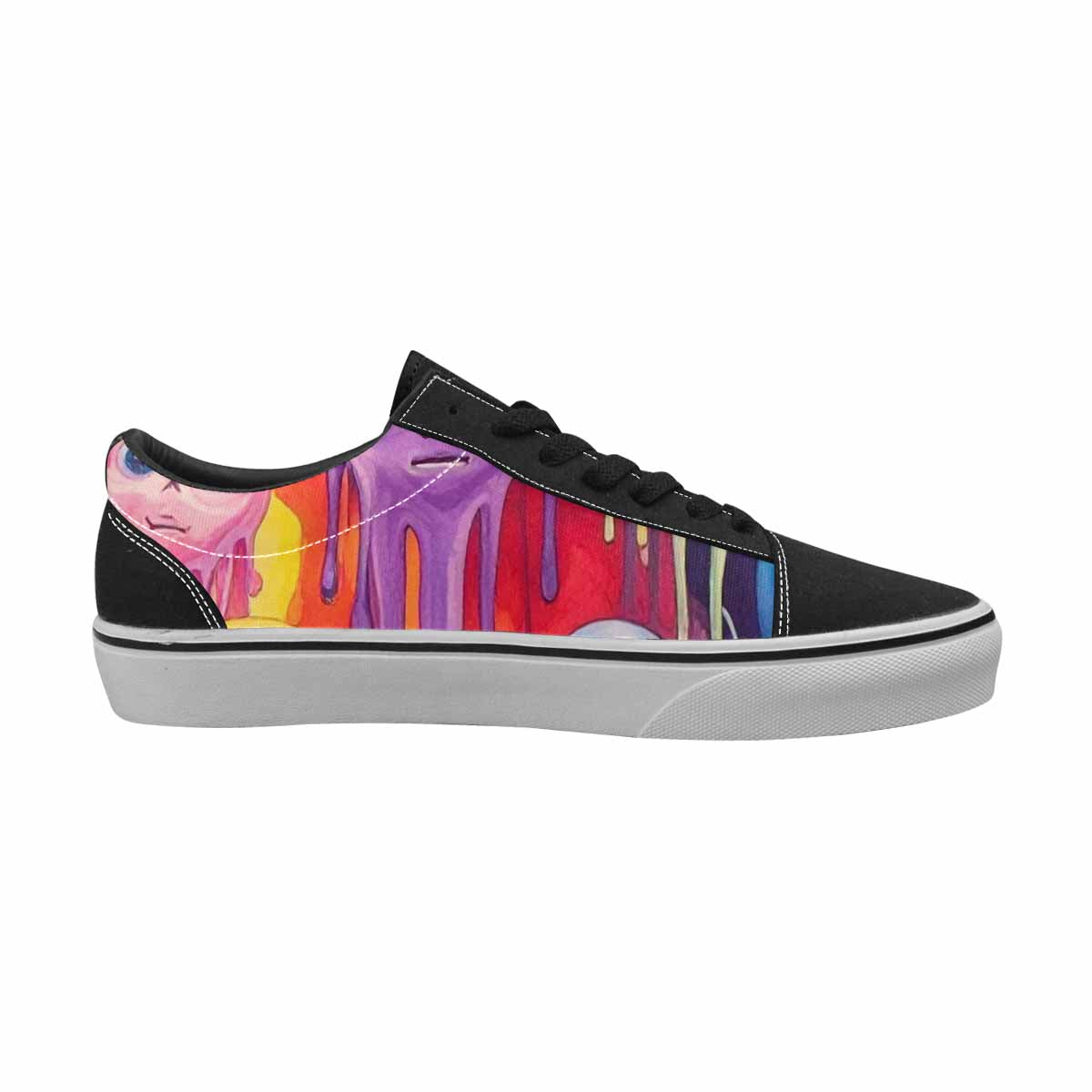 WOMEN'S Aliens  Tie Dye Lace-Up Canvas Dreamcore Shoes