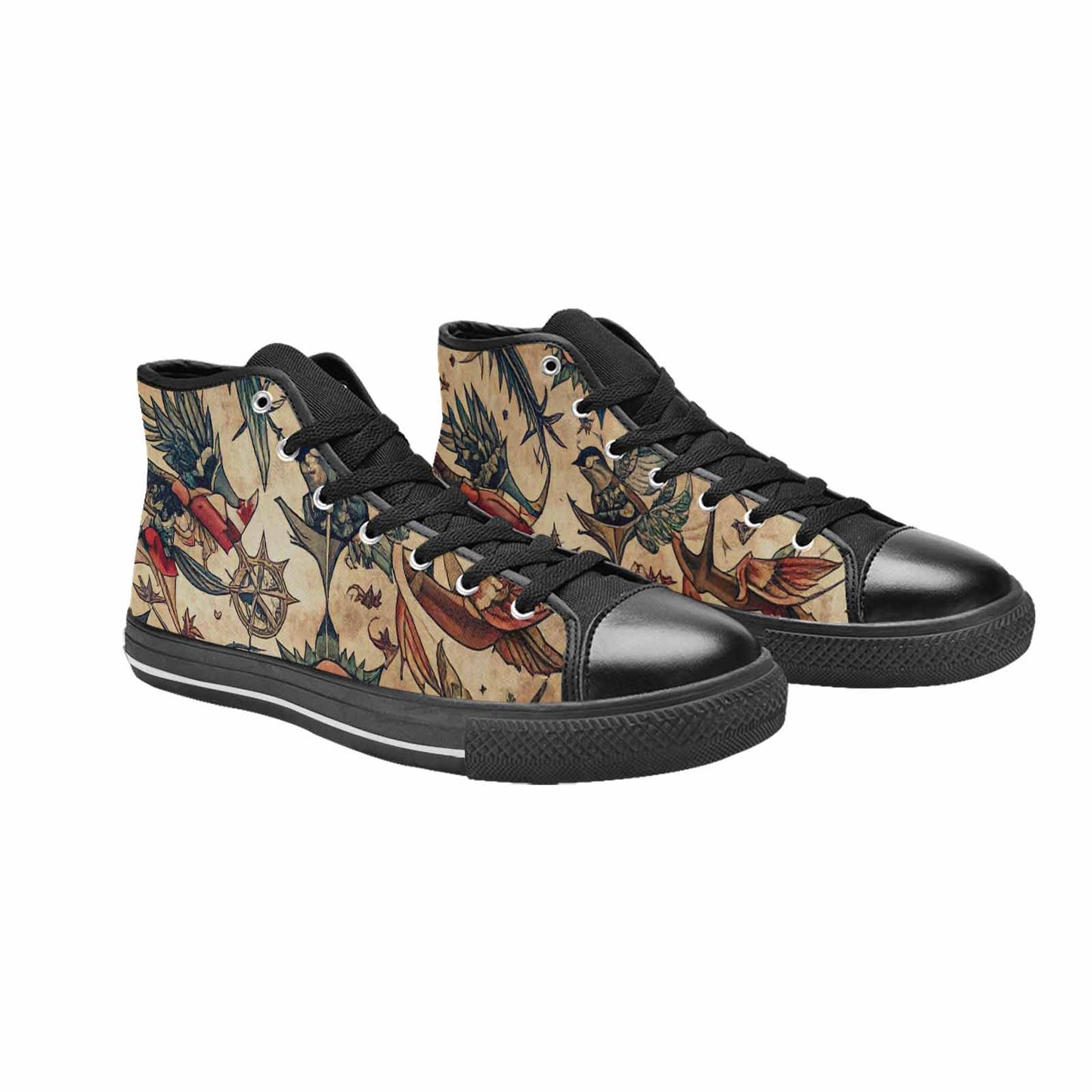 MEN'S Old School Tattoo High Top Canvas Aesthetic Sneakers