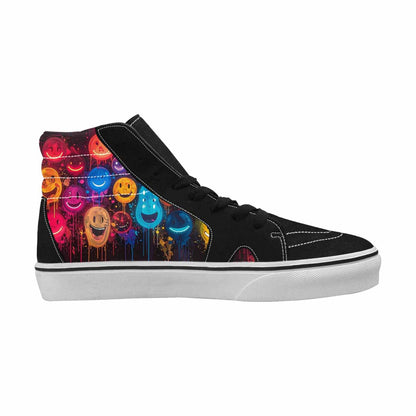 MEN'S Smiley Faces × Glow High Top Canvas Dreamlike Shoes