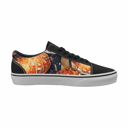 WOMEN'S Mushrooms Lace-Up Canvas Cottagecore Custom Sneakers