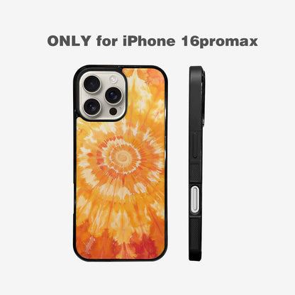 iPhone 16 Pro Max Case — Ombre Tie Dye Warm, Custom Designed Case Cover