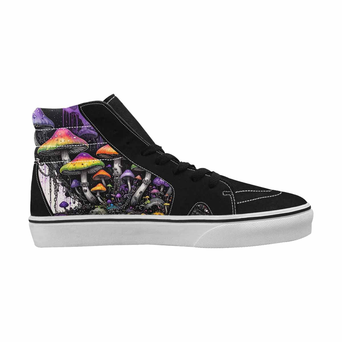 MEN'S Rainbow Drip Mushrooms High Top Canvas Y2K Shoes