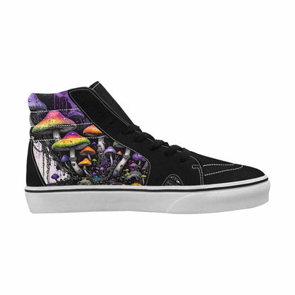 MEN'S Rainbow Drip Mushrooms High Top Canvas Y2K Shoes