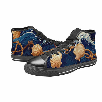 WOMEN'S Ocean Wave High Top Canvas Y2K Shoes