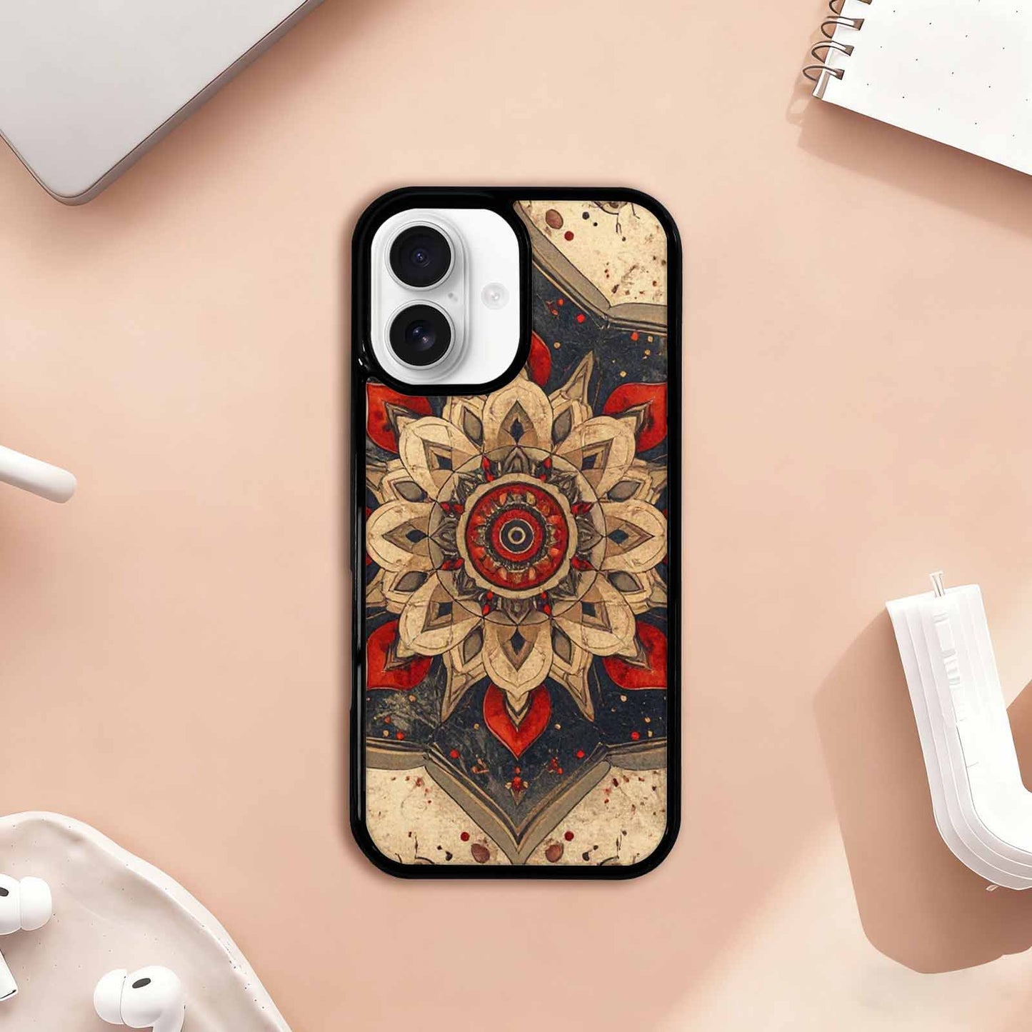 iPhone 17 Case — Small Mandala Pattern, Randomly Floral, Personalized Phone Case