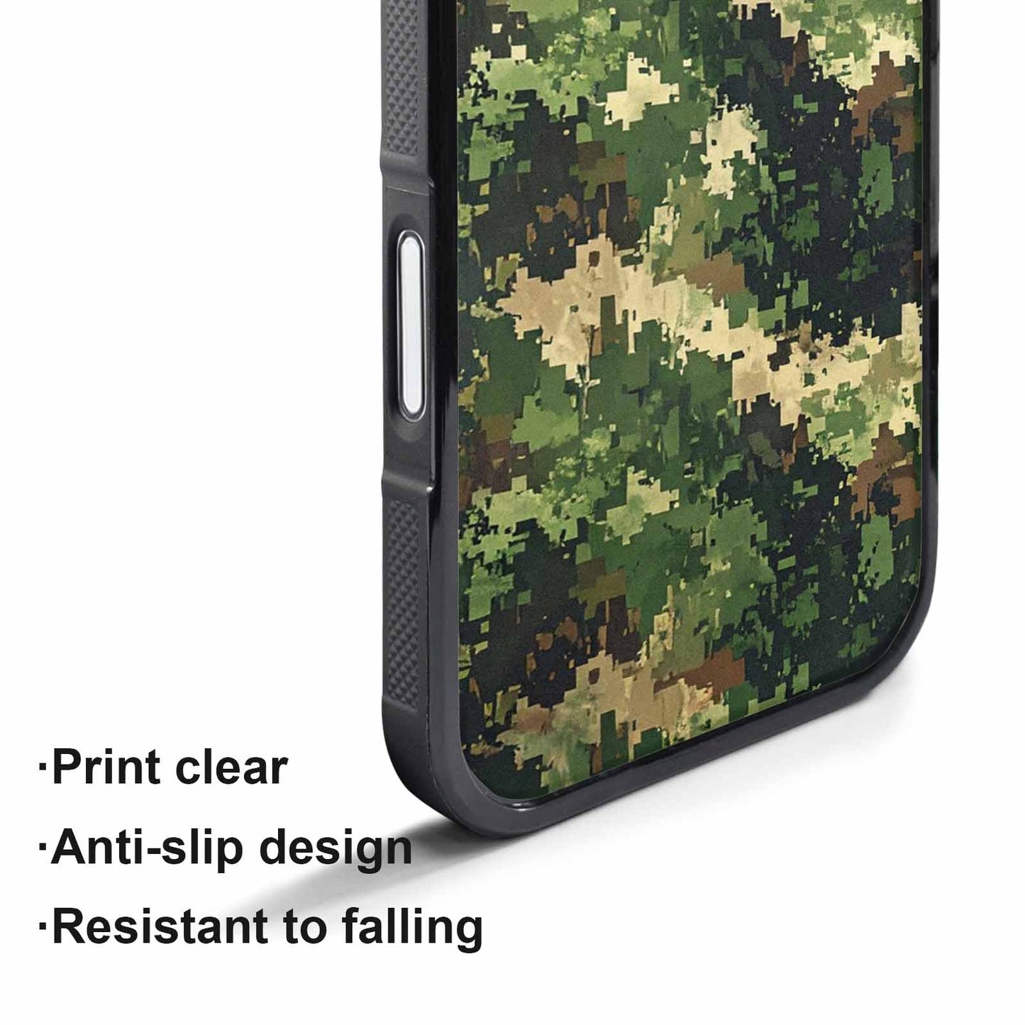 iPhone 17 Pro Max Case — Small Military Camouflage Blotch Camo, Custom Made Phone Cover