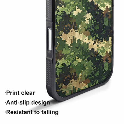 iPhone 17 Pro Max Case — Small Military Camouflage Blotch Camo, Custom Made Phone Cover