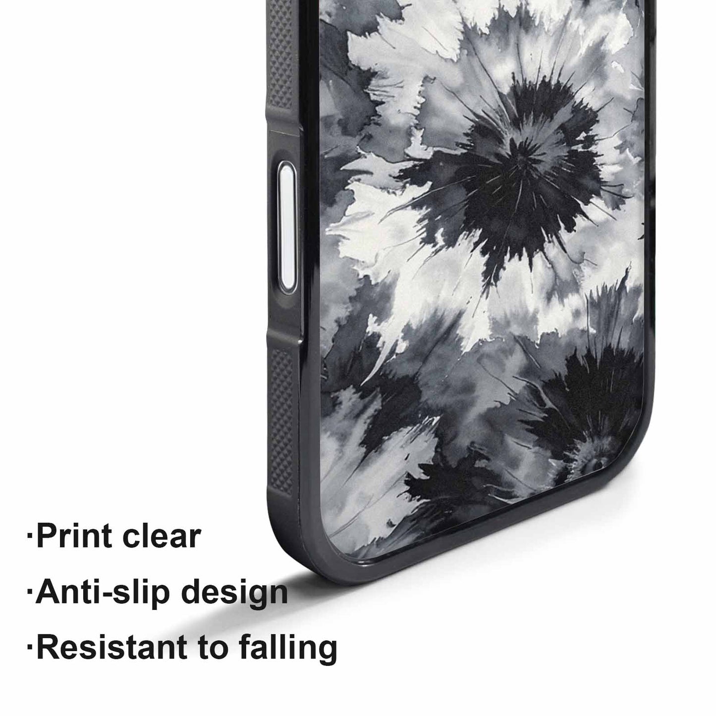 iPhone 17 Air Case — Tie Dye Black And Gray Tie, Custom Made Phone Cover