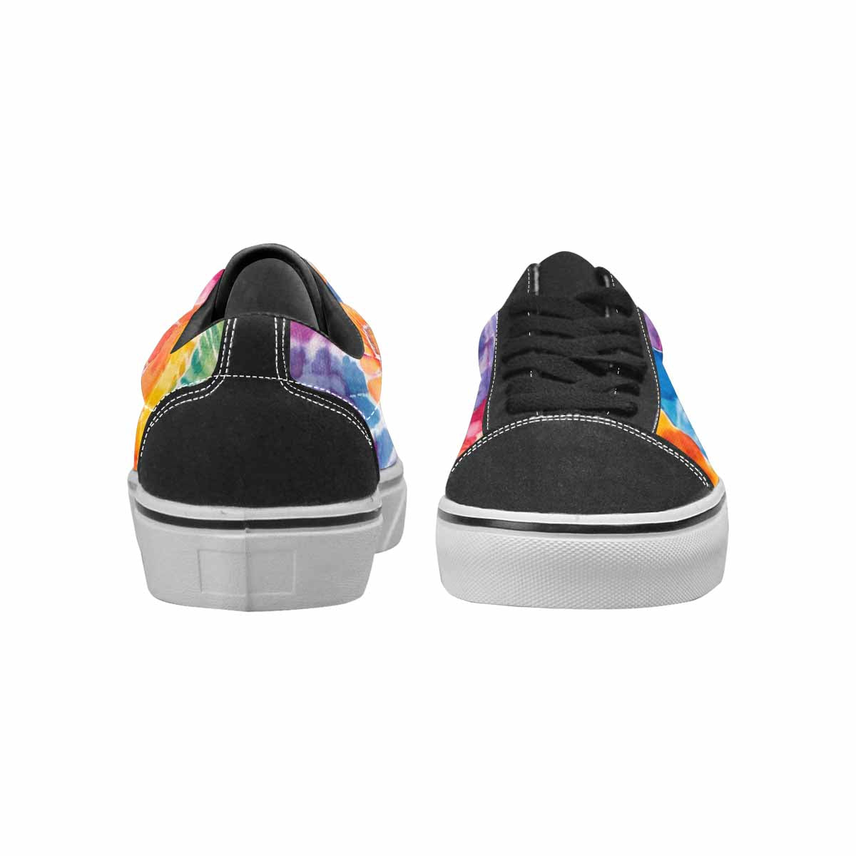 WOMEN'S Tie Lace-Up Canvas Vibrant Chaos Sneakers