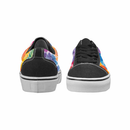 WOMEN'S Tie Lace-Up Canvas Vibrant Chaos Sneakers