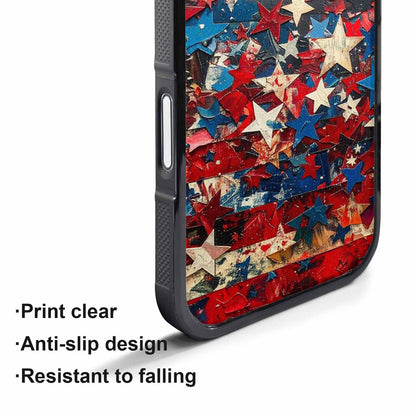 iPhone 17 Air Case — Patriotic Stars And Stripes American Galaxy, Custom Made Phone Cover