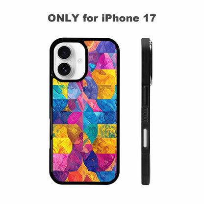 iPhone 17 Case — Pansexual Flag Color Theme Original Art, Personalized Phone Case