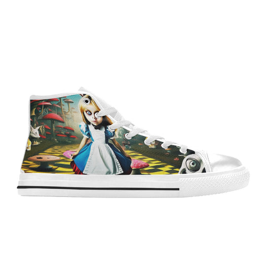 MEN'S Creepy Art 2 Men’S High Top Canvas Cottagecore Sneakers