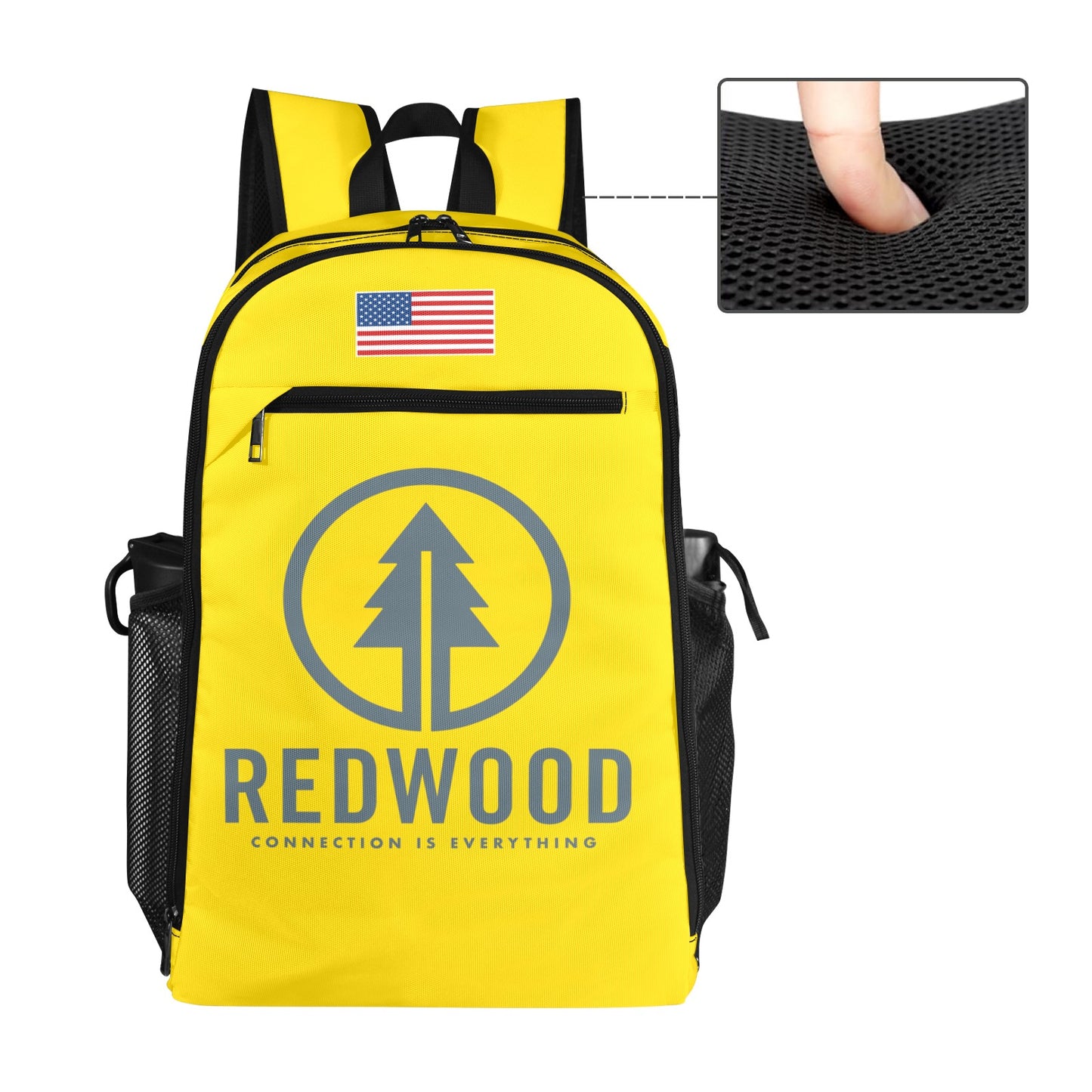 Red Wood All Over Print Leisure Sports Backpack (Model 1741)