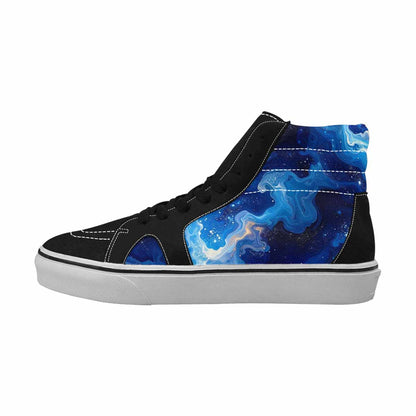 MEN'S Galaxy Art - High Top Canvas Wallpaper Art Custom Sneakers