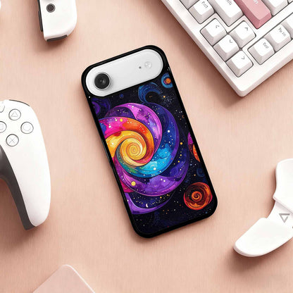 iPhone 17 Air Case — Rose Galaxy Art Seamless Pattern Galaxy, Original Design Phone Case