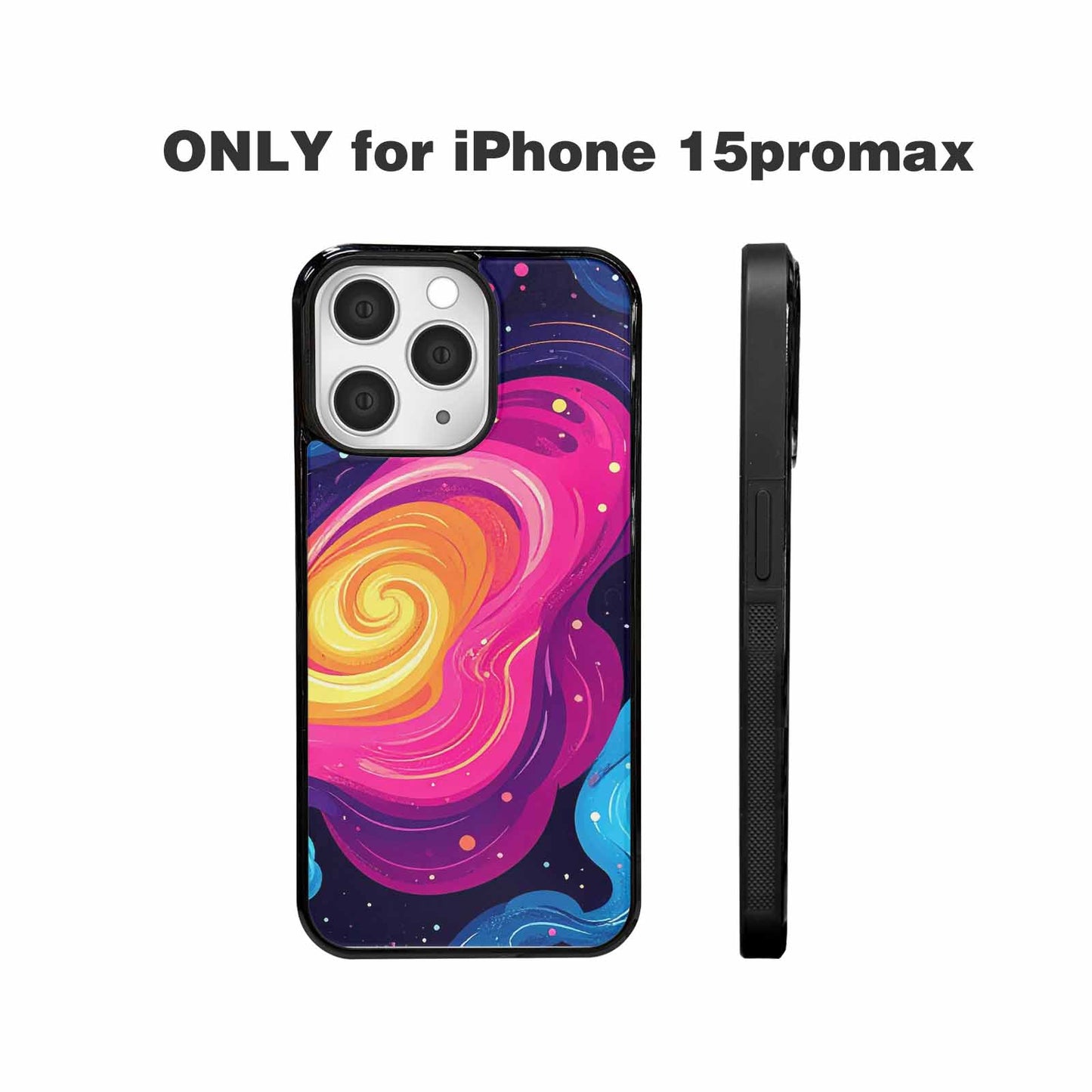 iPhone 15 Pro Max Case — Love Wins Galaxy Seamless Pattern Vibrant, Unique Phone Case Design