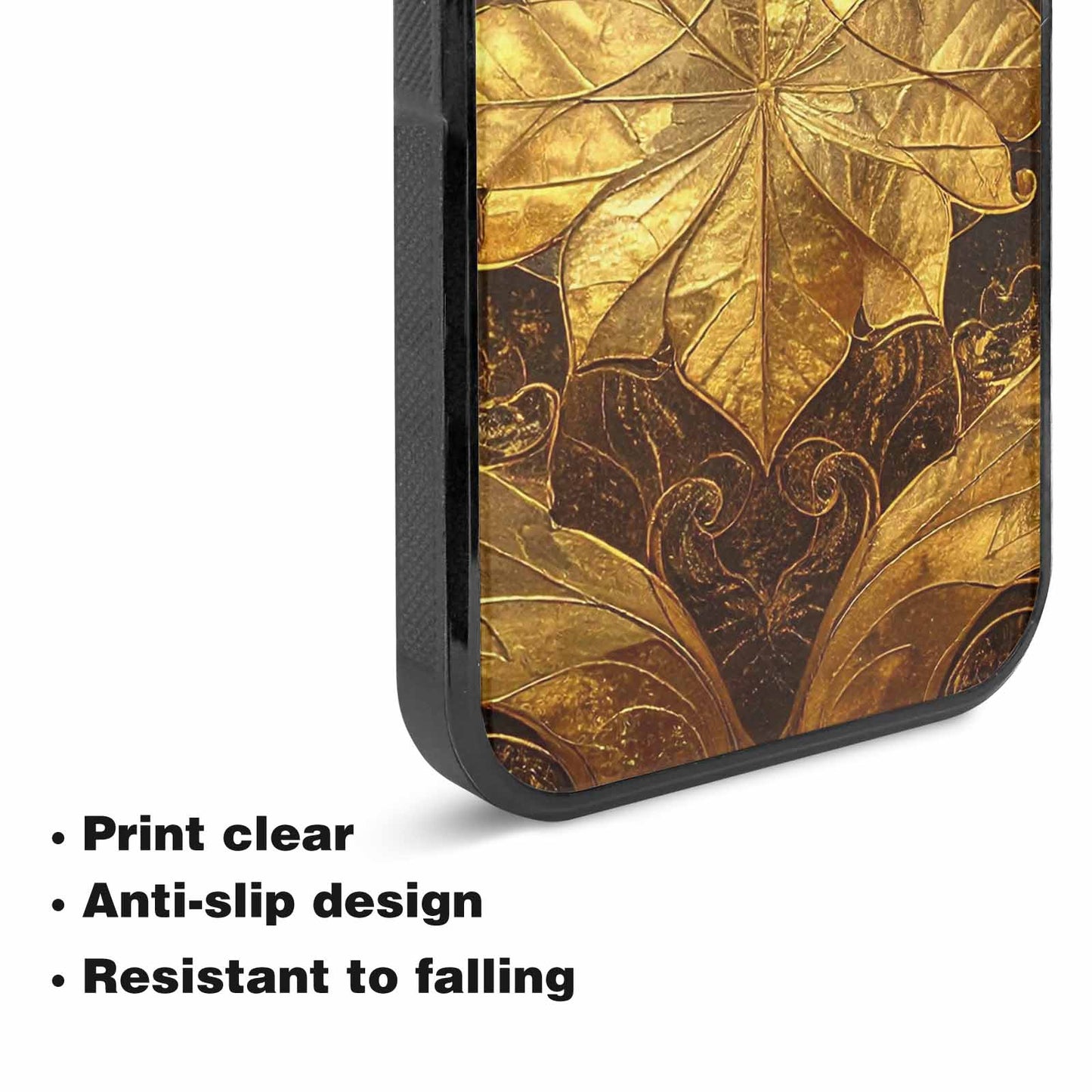 iPhone 15 Case — Klimt Gold Leaf Artwork Pattern, Custom Made Phone Cover