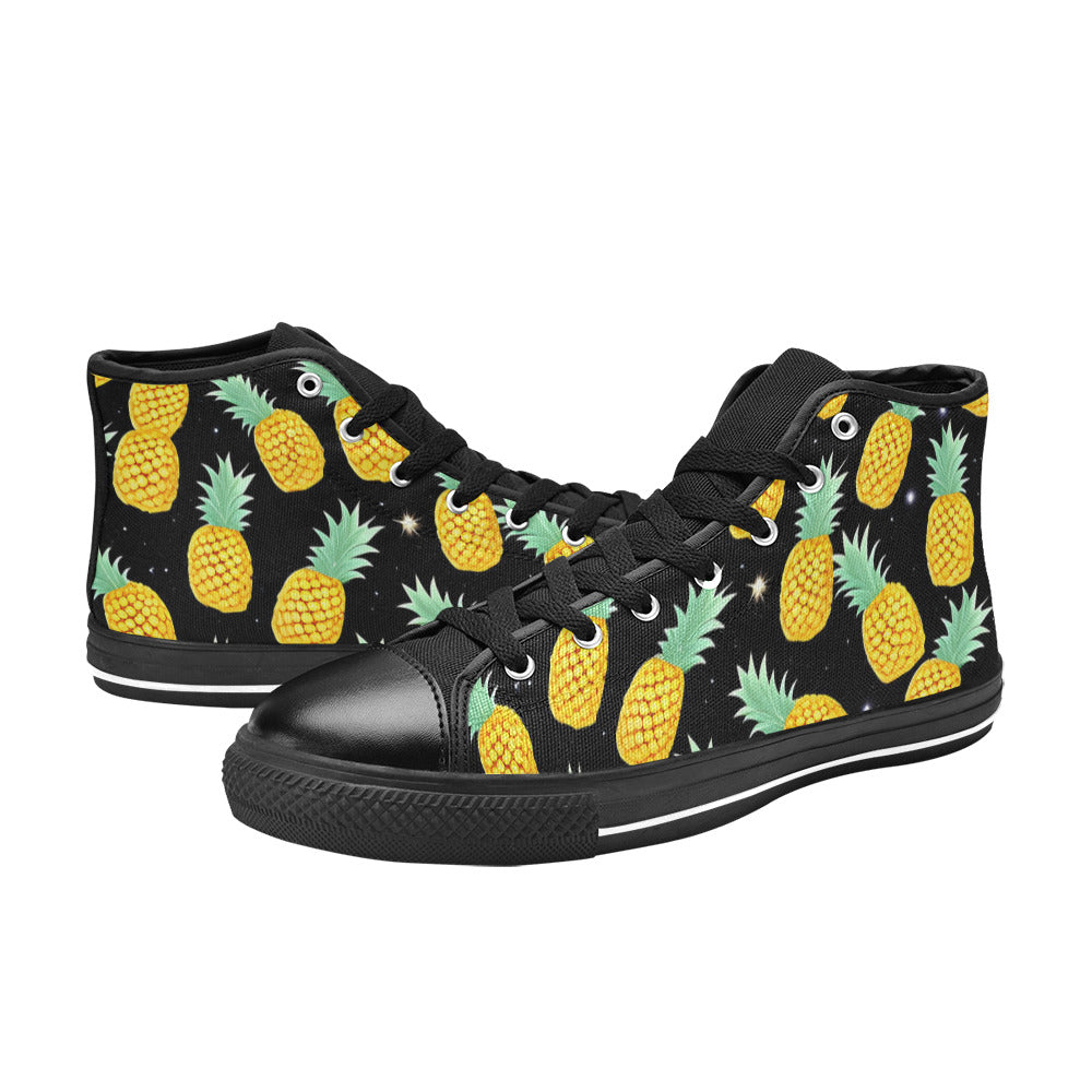 MEN'S Pineapples Please 3 Men’S High Top Canvas Grunge Custom Sneakers