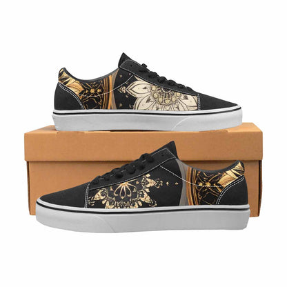 MEN'S Mandala Canvas Lace-Up Neon Fantasy Sneakers