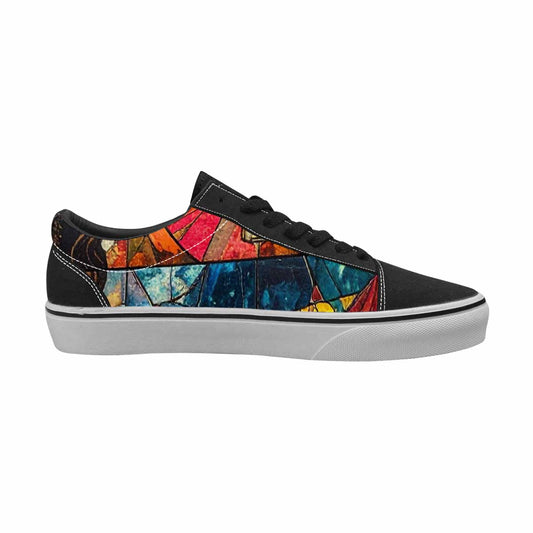 WOMEN'S Jesus Face Small Canvas Lace-Up Neon Fantasy Shoes