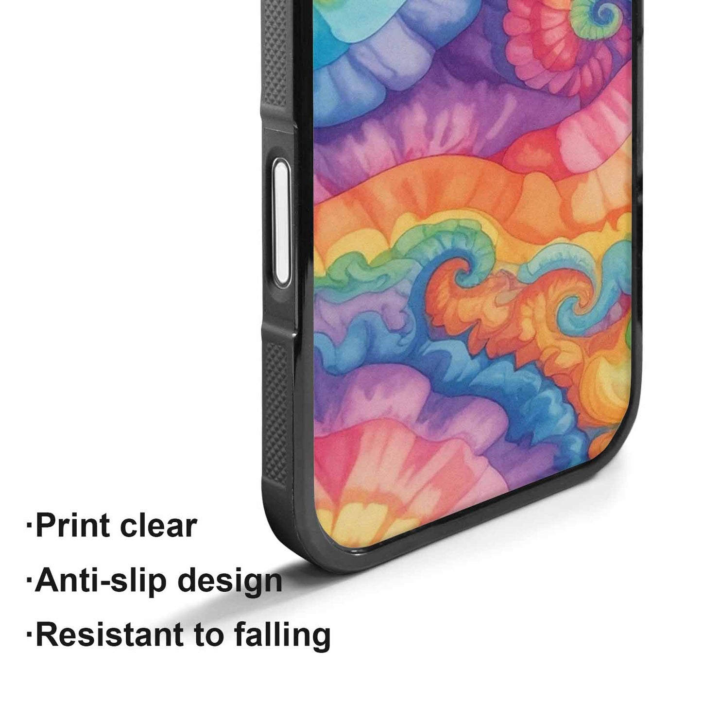 iPhone 17 Case — Tie Dye Swirls Tie Dye Tie, Custom Printed Phone Case