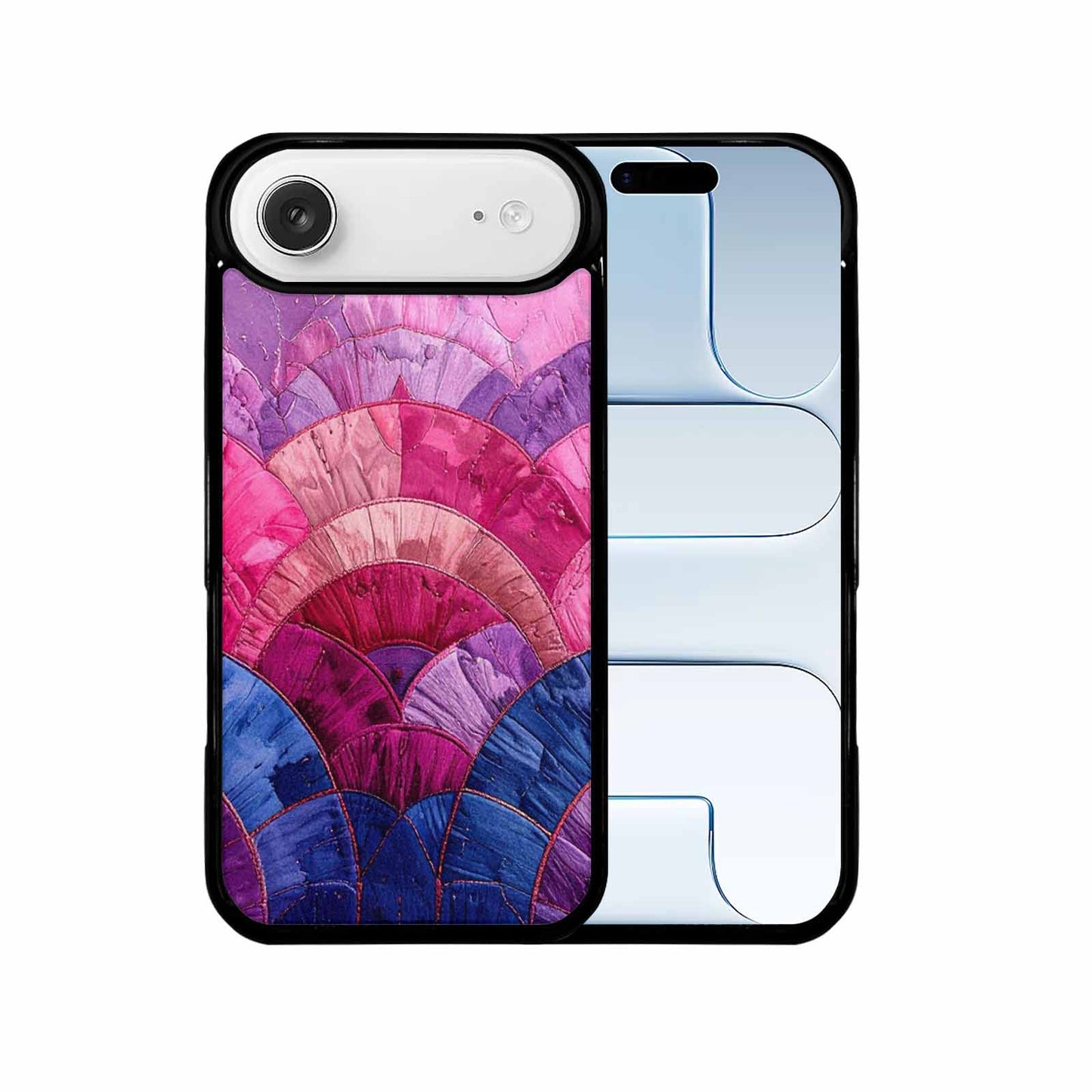 iPhone 17 Air Case — Vivid Camo Bisexual Pride Camo, Custom Art Phone Cover