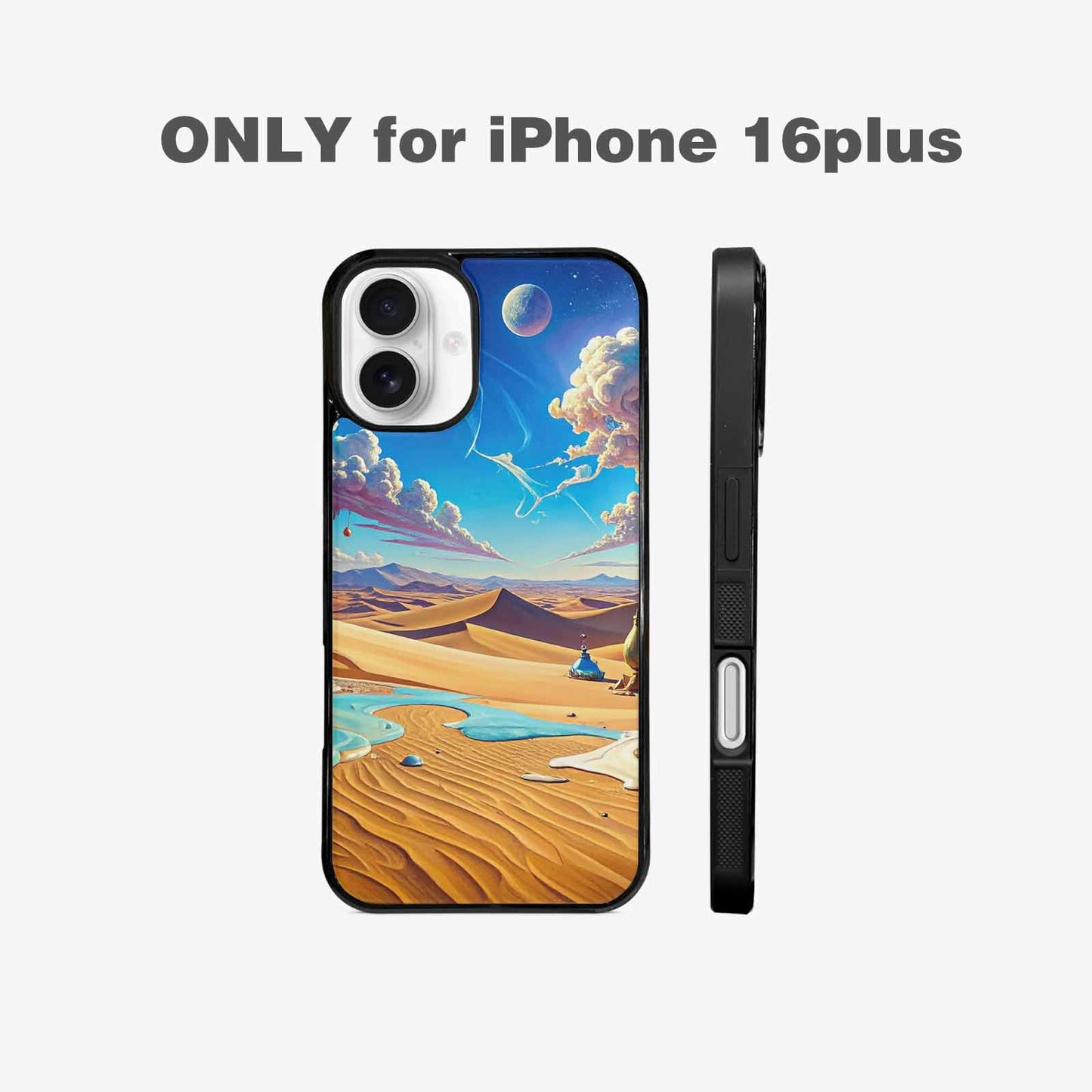 iPhone 16 Plus Case — Surrealist Desert Dreamscape Custom, Custom Made Phone Cover
