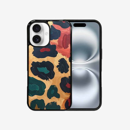 iPhone 16 Case — Leopard Wallpaper Print, Custom Art Phone Cover