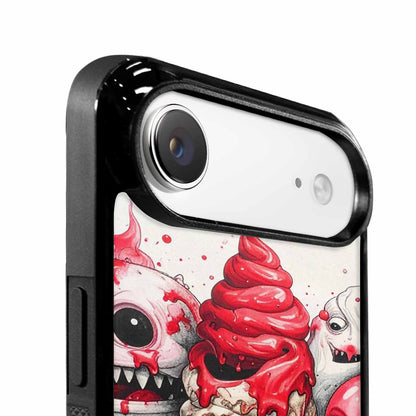 iPhone 17 Air Case — Ice Cream Monsters Black Red Original, Custom Print Case Cover