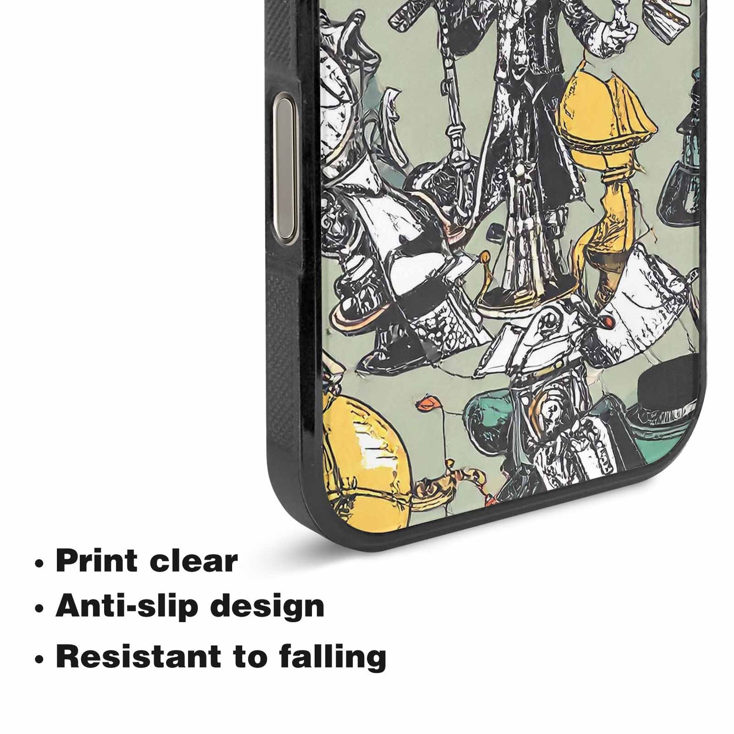 iPhone 16 Pro Max Case — Noir Spy Silhouette Pen Ink Noir, Custom Designed Case Cover