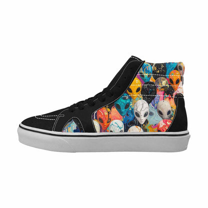 MEN'S Aliens  Marble Aliens High Top Canvas Vivid Sneakers