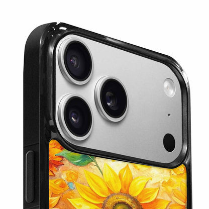 iPhone 17 Pro Max Case — Impressionist Sunflower Brushstroke Pattern Floral, Custom Print Case Cover