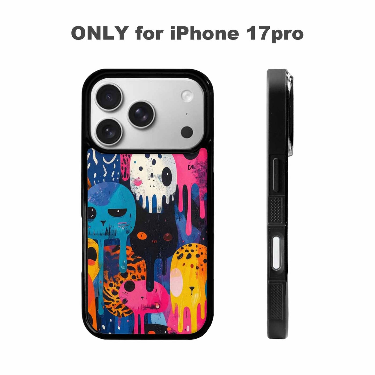 iPhone 17 Pro Case — Melting Aliens Pattern Hundreds Of Alien, Unique Phone Case Design