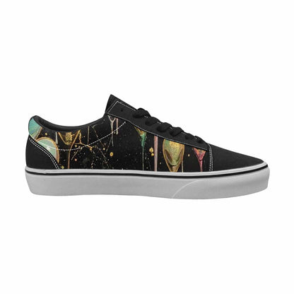 WOMEN'S Aliens  Marble Melting Lace-Up Canvas Aesthetic Custom Shoes