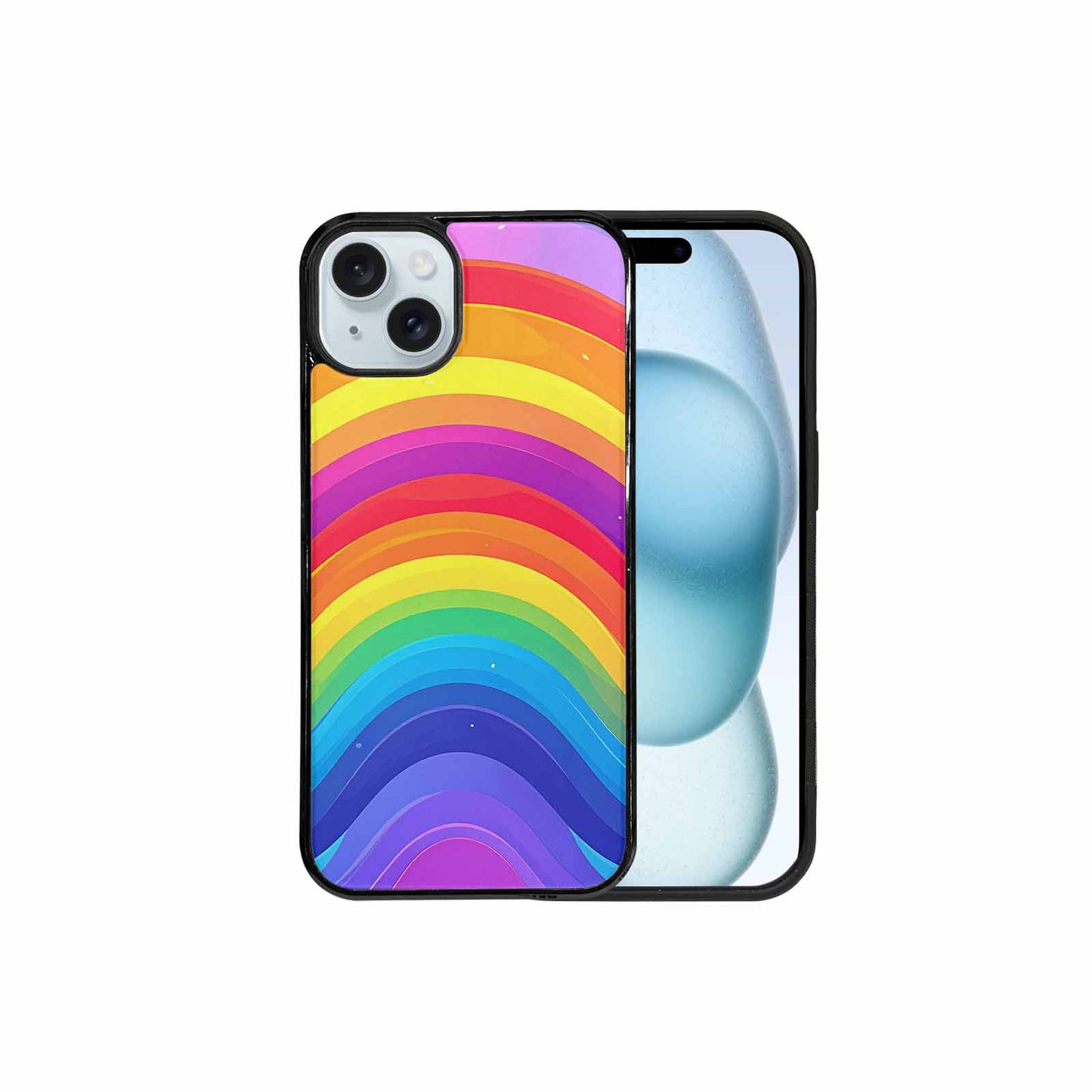 iPhone 15 Plus Case — Rainbow Pride, Custom Art Phone Cover