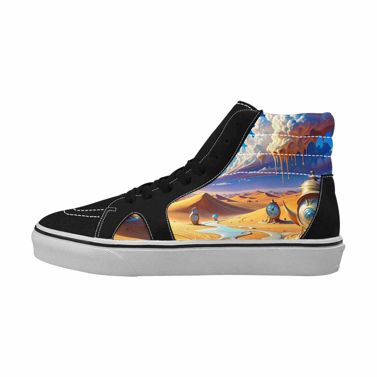MEN'S Surrealist Desert Dreamscape High Top Canvas Vivid Sneakers