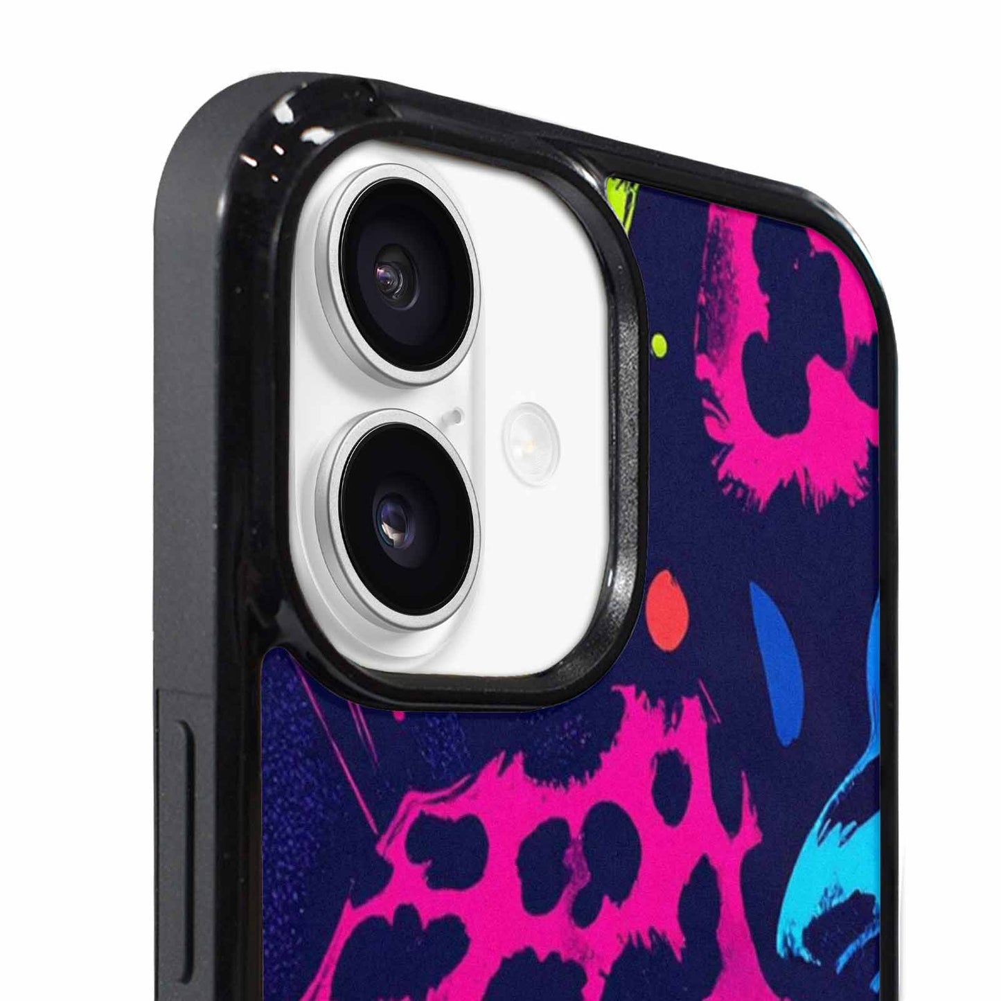 iPhone 17 Case — Leopard Print Neon Animal Print, Customized Protective Case