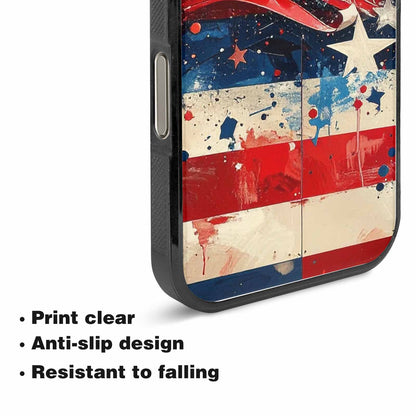 iPhone 15 Pro Max Case — Patriotic Stars And Stripes American Stars, Custom Made Phone Cover