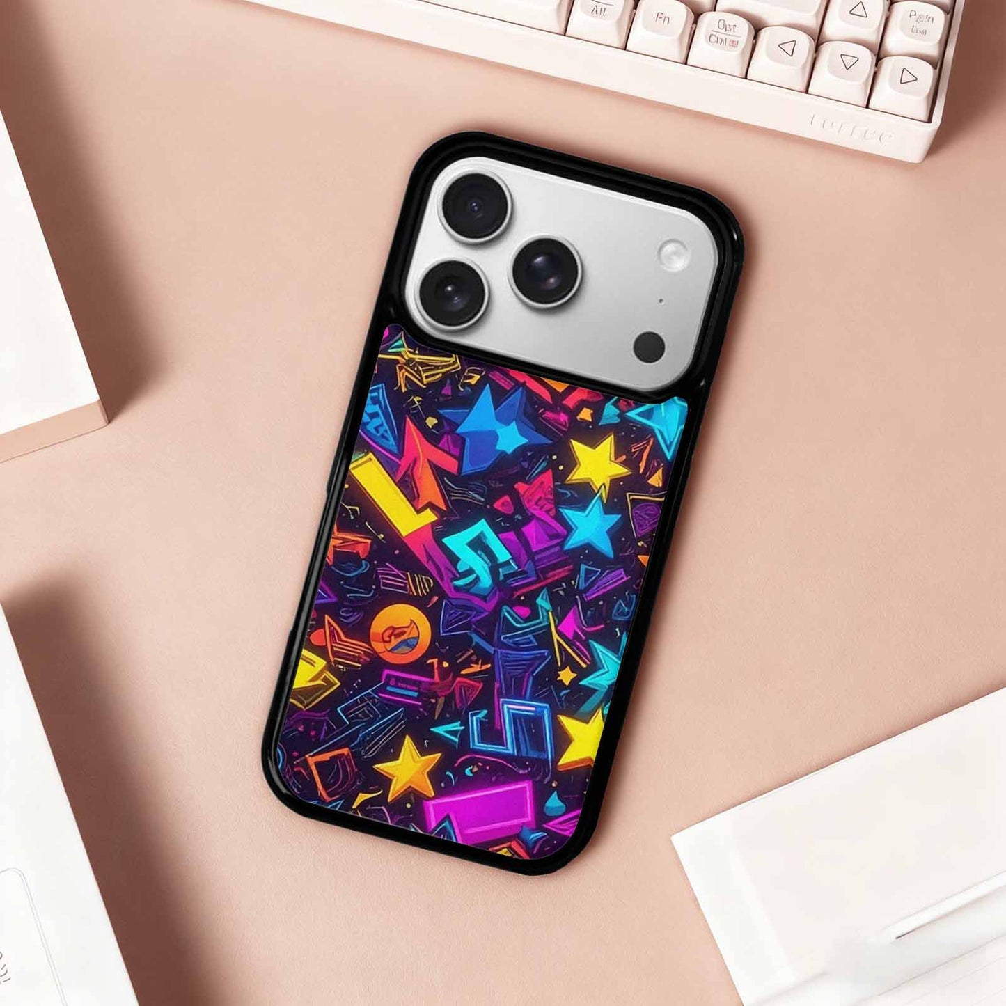 iPhone 17 Pro Case — Retro Motif Retro Motifs Qhq Retro, Original Design Phone Case