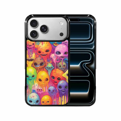 iPhone 17 Pro Max Case — Aliens Tie Dyemelting Aliens Tie Dye, Custom Printed Phone Case