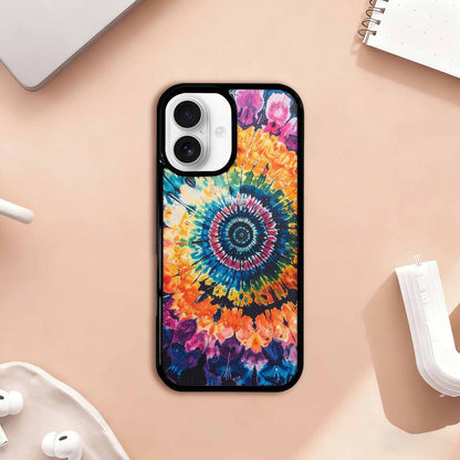 iPhone 17 Case — Black &amp; Blue Ink Tie Dye, Original Design Phone Case