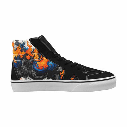 MEN'S Flame Burst High Top Canvas Dreamcore Custom Shoes