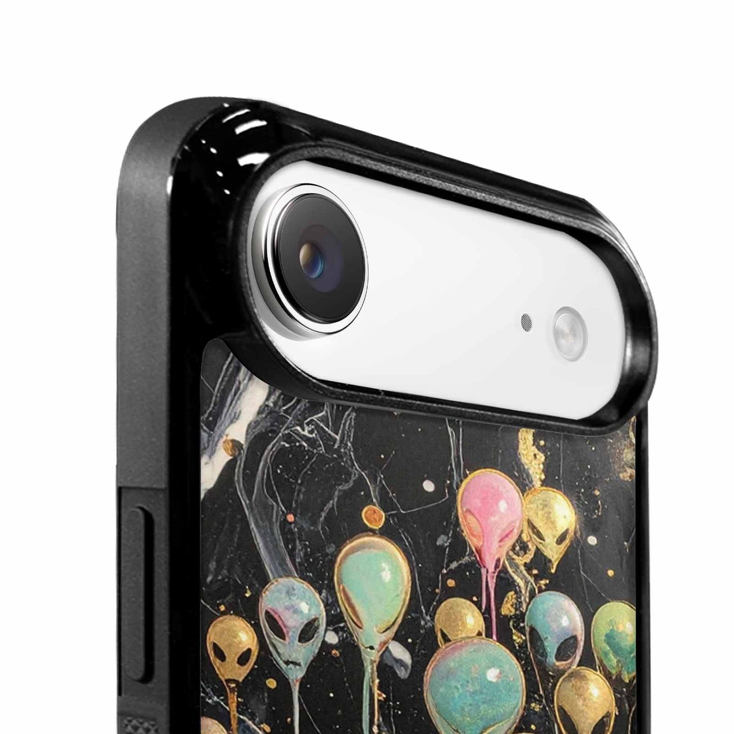 iPhone 17 Air Case — Aliens Marblemelting Aliens Pa Alien Scifi, Unique Phone Case Design