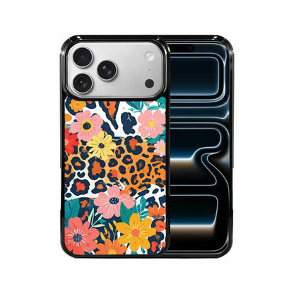 iPhone 17 Pro Max Case — Leopard Print Floral Seamless Animal Print, Unique Phone Case Design